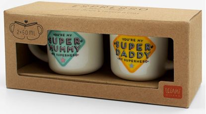 Εικόνα της LEGAMI MILANO ΣΕΤ ΠΟΡΣΕΛΑΝΙΝΕΣ ΚΟΥΠΕΣ ESPRESSO SUPER MUMMY&DADDY 2X50ML