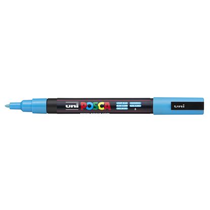 Εικόνα της ΜΑΡΚΑΔΟΡΟΙ UNI POSCA PC-3M FINE LIGHT BLUE