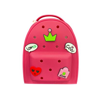 Εικόνα της BACKPACK ΜΕ 5 PINS - ΦΟΥΞΙΑ