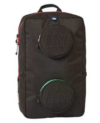 Εικόνα της LEGO® BRICK 1X2 ΣΑΚΙΔΙΟ ΠΛΑΤΗΣ ΜΑΥΡΟ MULTICOLORED 20204-0354