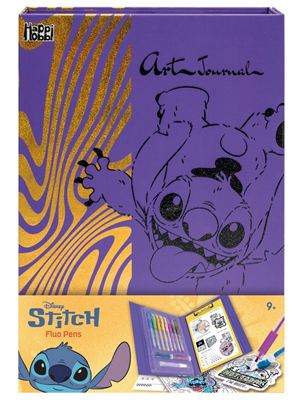Εικόνα της HAPPIHOBBI ART JOURNAL ΗΜΕΡΟΛΟΓΙΟ ΜΕ FLUO ΣΤΥΛΟ STITCH