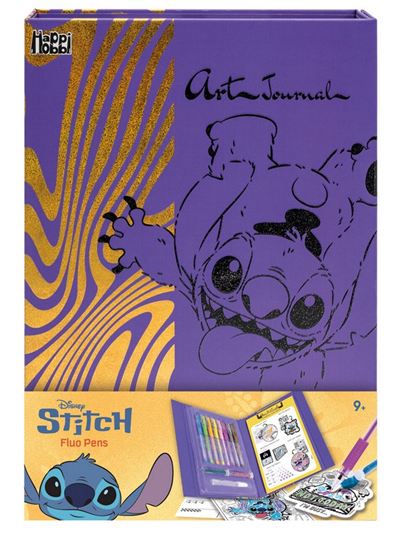 Εικόνα από HAPPIHOBBI ART JOURNAL ΗΜΕΡΟΛΟΓΙΟ ΜΕ FLUO ΣΤΥΛΟ STITCH