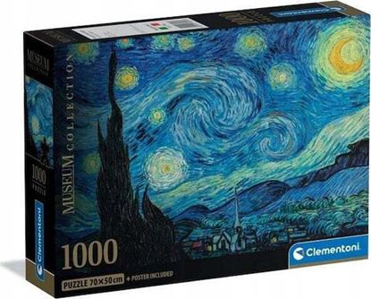 Εικόνα της CLEMENTONI PUZZLE MUSEUM VAN GOGH: ΕΝΑΣΤΡΗ ΝΥΧΤΑ - COMPACT BOX 1000TMX