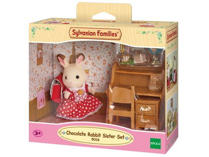 Εικόνα της SYLVANIAN FAMILIES CHOCOLATE RABBIT SISTER SET (DESK)