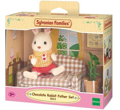 Εικόνα της SYLVANIAN FAMILIES CHOCOLATE RABBIT FATHER SET (SOFA)