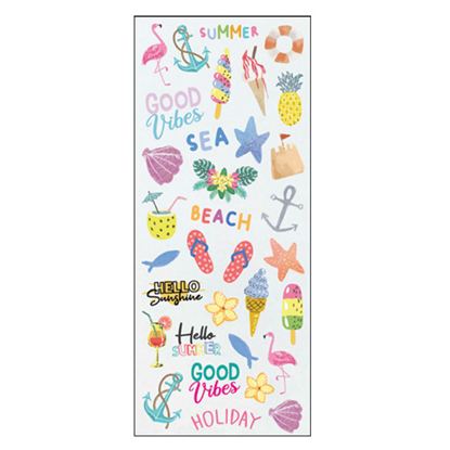 Εικόνα της ΑΥΤΟΚΟΛΛΗΤΑ STICKERS 2343 GOOD VIBES 31X11cm