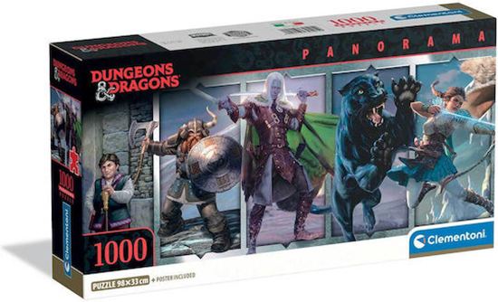 Εικόνα από CLEMENTONI PUZZLE DUNGEONS & DRAGONS PANORAMA H.Q. 1000TMX