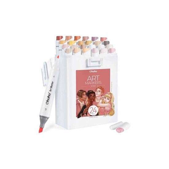 Εικόνα από ΜΑΡΚΑΔΟΡOI OHUHU ART MARKERS SKIN TONES ΣΕΤ 24TMX