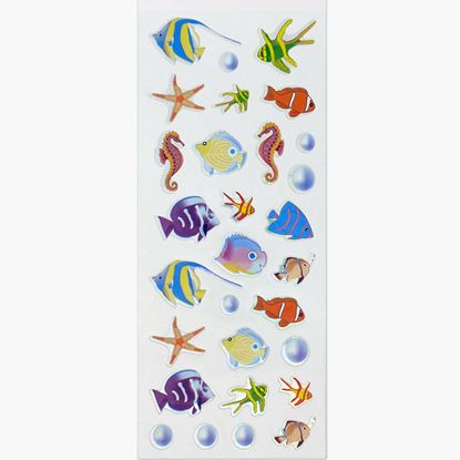 Εικόνα της ΑΥΤΟΚΟΛΛΗΤΑ STICKERS 718 TROPICAL FISH 31X11cm