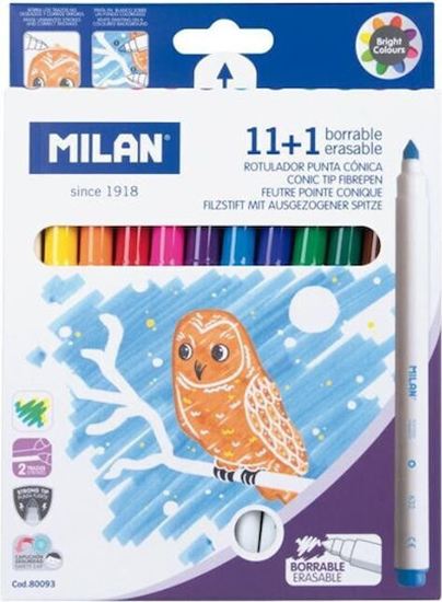 Εικόνα από ΜΑΡΚΑΔΟΡΟΙ MILAN ERASABLE 11+1 ΤEMAXIA