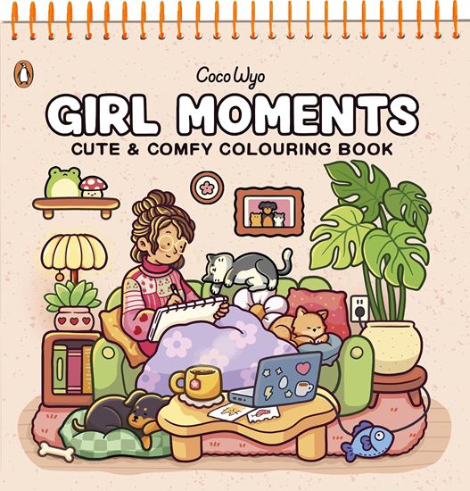 Εικόνα από GIRL MOMENTS: CUTE AND COMFY COLOURING BOOK - SPIRALBOUND EDITION
