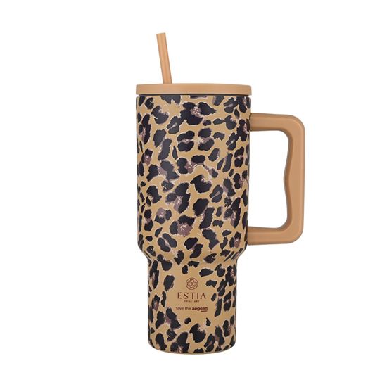 Εικόνα από ΘΕΡΜΟΣ STRAW TUMBLER XL SAVE THE AEGEAN 900ml SPOTTED PROWL