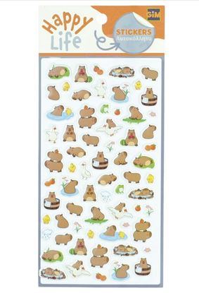 Εικόνα της ΑΥΤΟΚΟΛΛΗΤΑ GIM PUFFY CAPYBARA BATH TIME 1Φ