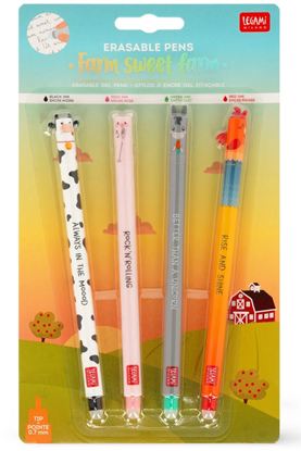 Εικόνα της ΣΤΥΛΟ LEGAMI MILANO GEL ERASABLE FARM SWEET FARM ΣΕΤ 4 ΤΕΜΑΧΙΩΝ