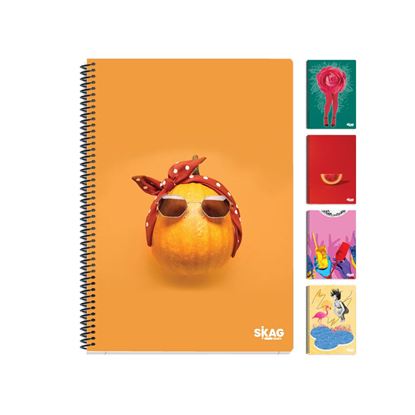 Εικόνα της ΤΕΤΡΑΔΙΟ ΣΠΙΡΑΛ SKAG UNIVERSITY FUN ΚΟΡΙΤΣΙ 1 ΘΕΜΑΤΟΣ B5 - 9221