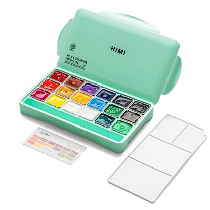 Εικόνα της ΤΕΜΠΕΡΕΣ HIMI JELLY CUP GOUACHE ΣΕΤ 18 ΧΡΩΜΑΤΩΝ 30GR TBT34