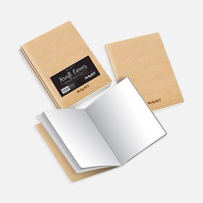 Εικόνα της SKETCHBOOK MAYART ΜΕ ΜΑΛΑΚΟ ΕΞΩΦΥΛΛΟ A5 110GR 40 ΣΕΛ - KRAFT MA00262