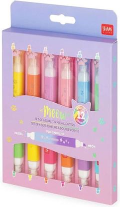 Εικόνα της ΜΑΡΚΑΔΟΡΟI ΥΠΟΓΡΑΜΜΙΣΗΣ LEGAMI MILANO MEOW KITTY DUAL TIP HIGHLIGHTERS ΣΕΤ ΥΠΟΓΡΑΜΜΙΣΤΕΣ ΜΕ ΔΙΠΛΗ ΜΥΤΗ MHL0002
