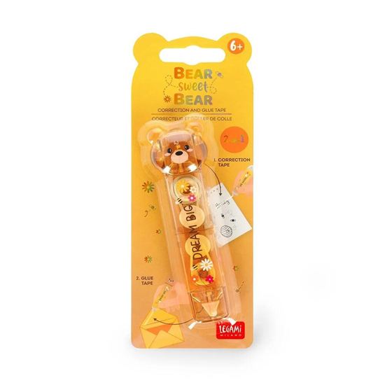 Εικόνα από ΔΙΟΡΘΩΤΙΚΗ ΤΑΙΝΙΑ & ΚΟΛΛΑ LEGAMI TEDDY BEAR 2-IN-1 CORRECTION AND GLUE TAPE - TO BE DEFINED CGT0002