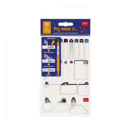 Εικόνα της ΑΥΤΟΚΟΛΛΗΤΕΣ ΕΤΙΚΕΤΕΣ LEGAMI SET OF 3 STICKER SHEET - SPACE - TO BE DEFINED