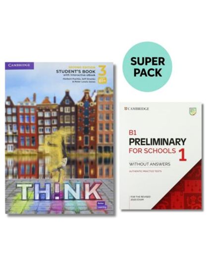 Εικόνα από THINK 3 SUPER PACK 2 (SB + PRELIMINARY FOR SCHOOLS 1 + WORDLIST) 2ND ED