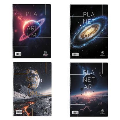 Εικόνα της ΤΕΤΡΑΔΙΟ ΣΠΙΡΑΛ SALKO PLANETARIUM 3 ΘΕΜΑΤΩΝ A4 4808