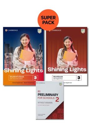 Εικόνα της SHINING LIGHTS 3 B1+ SUPER PACK 2 (SB + WB + PRELIMINARY FOR SCHOOLS 2 + WORDLIST)