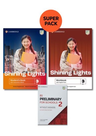 Εικόνα από SHINING LIGHTS 3 B1+ SUPER PACK 2 (SB + WB + PRELIMINARY FOR SCHOOLS 2 + WORDLIST)