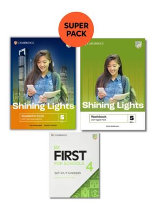 Εικόνα της SHINING LIGHTS 5 B2+ SUPER PACK 2 (SB + WB + FIRST FOR SCHOOLS 4 + WORDLIST)