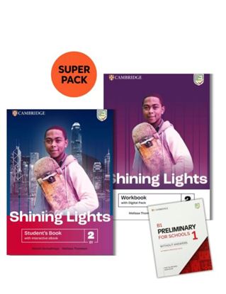 Εικόνα της SHINING LIGHTS 2 B1 SUPER PACK 2 (SB + WB + PRELIMINARY FOR SCHOOLS 1 + WORDLIST)