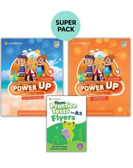 Εικόνα από POWER UP 4 SUPER PACK 2 (SB + WB + 3 PRACTICE TESTS FLYERS) 2ND ED