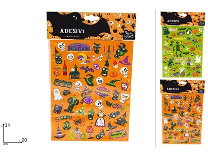 Εικόνα της ΑΥΤΟΚΟΛΛΗΤΑ HALLOWEEN GLITTER 31X20 2 ΣΧΕΔΙΑ