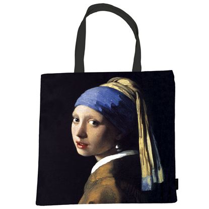 Εικόνα της VERMEER GIRL WITH PEARL SHOPPING BAG ΤΕΤΡΑΓ.ΤΣΑΝΤΑ 38X40 FR-12743
