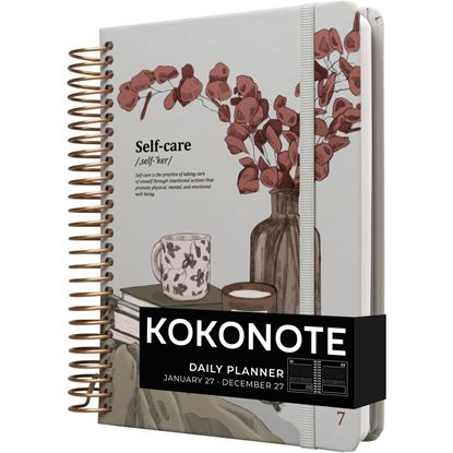 Εικόνα της KOKONOTE ΗΜΕΡΟΛΟΓΙΟ ΗΜΕΡΗΣΙΟ 12ΜΗΝΟ ΣΠΙΡΑΛ MUSE SELF CARE 2027