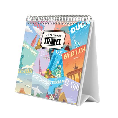 Εικόνα της TRAVEL ΗΜΕΡΟΛΟΓΙΟ ΜΗΝΙΑΙΟ ΕΠΙΤΡΑΠΕΖΙΟ 2027 20Χ17